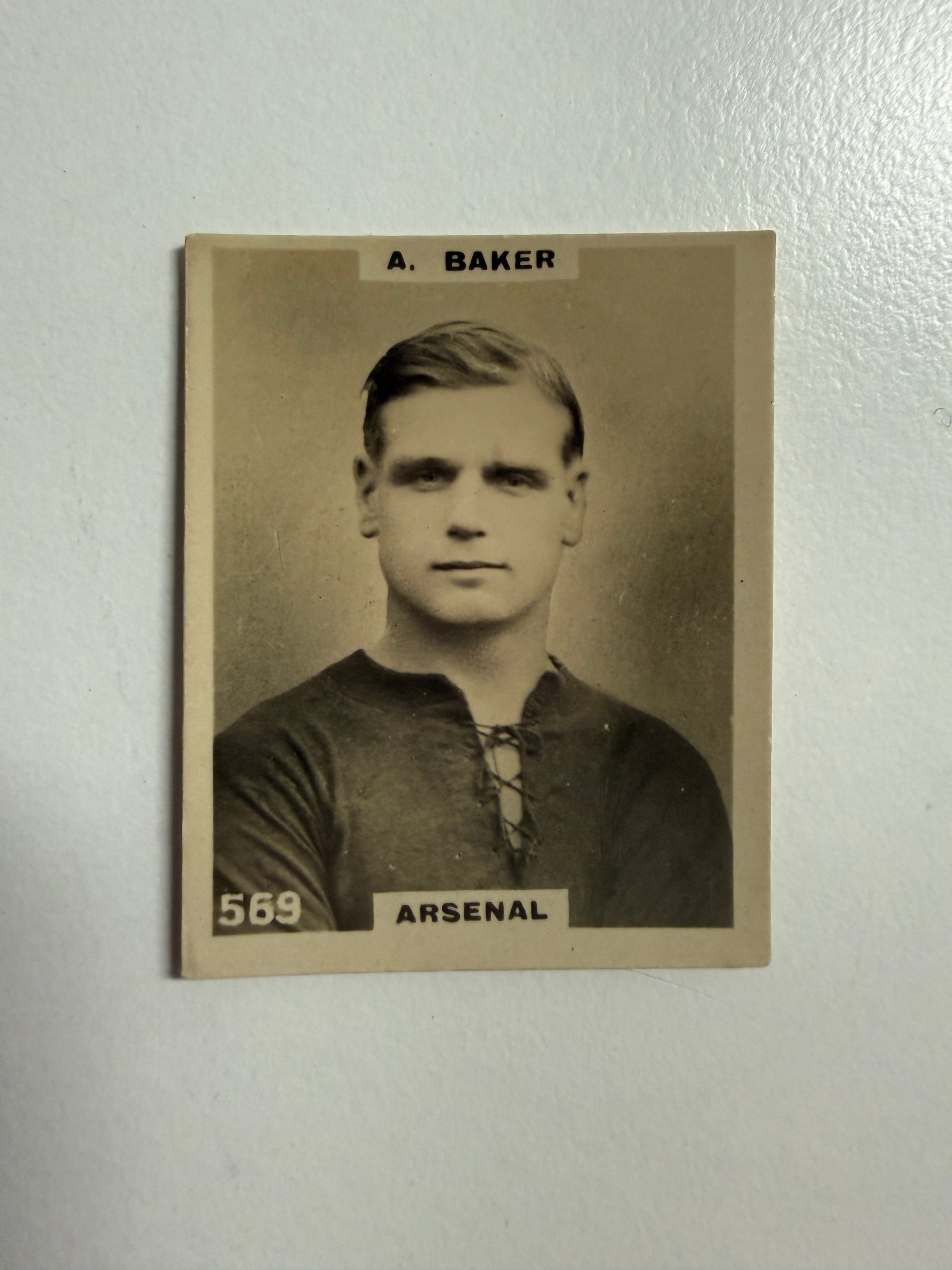 1922 - A. BAKER - ARSENAL - VINTAGEKORT