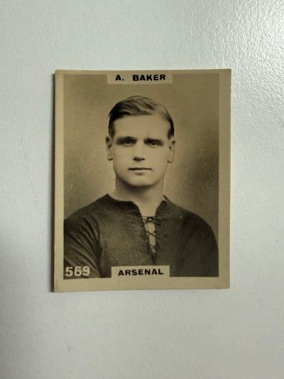 1922 - A. BAKER - ARSENAL - VINTAGEKORT