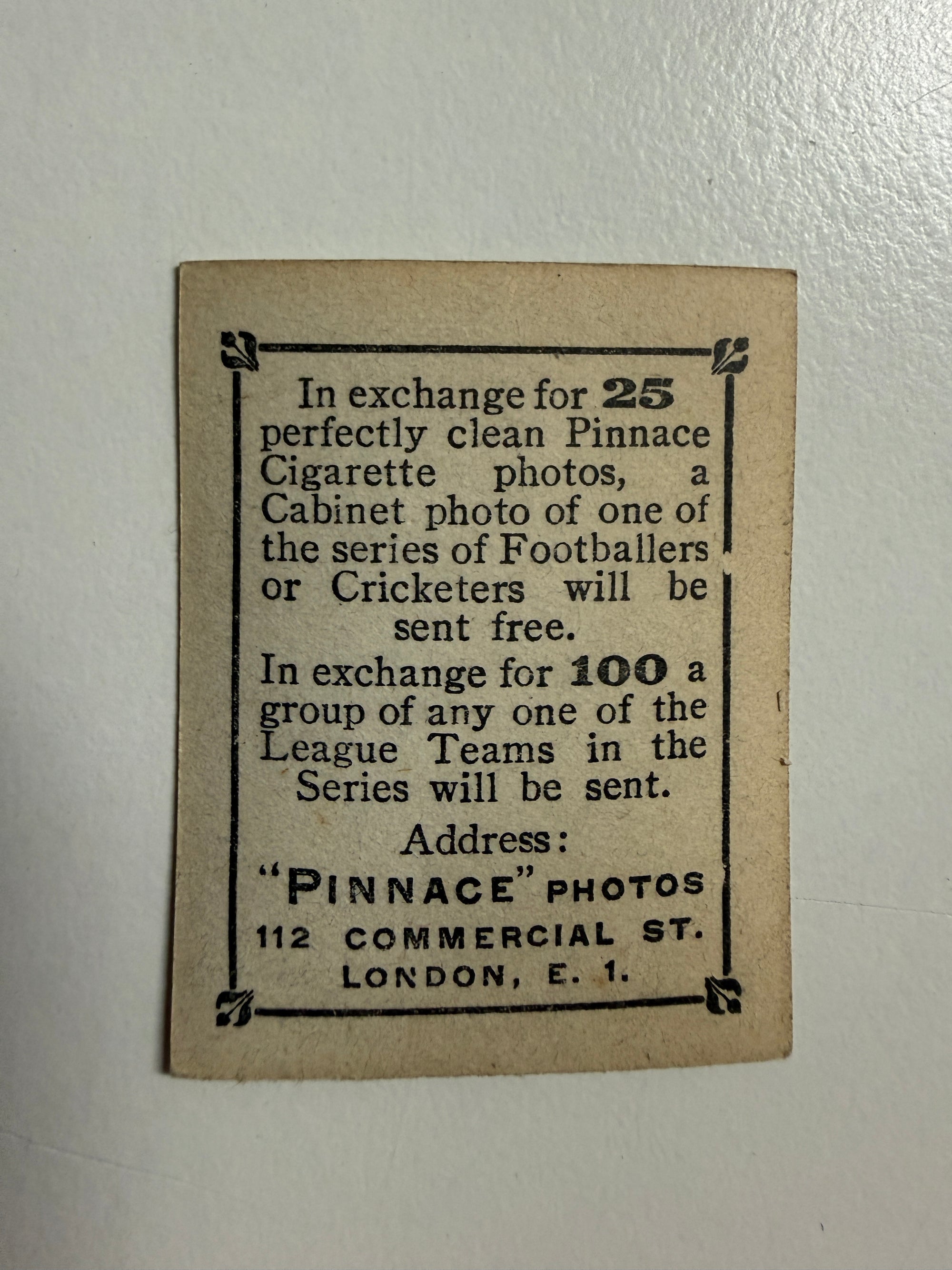 1922 - A. GRAHAM - ARSENAL - VINTAGEKORT