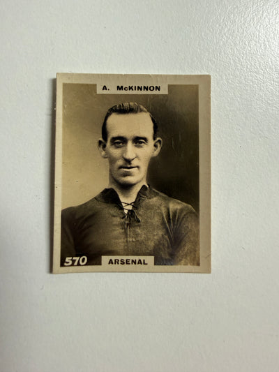 1922 - A. McKINNON - ARSENAL - VINTAGEKORT
