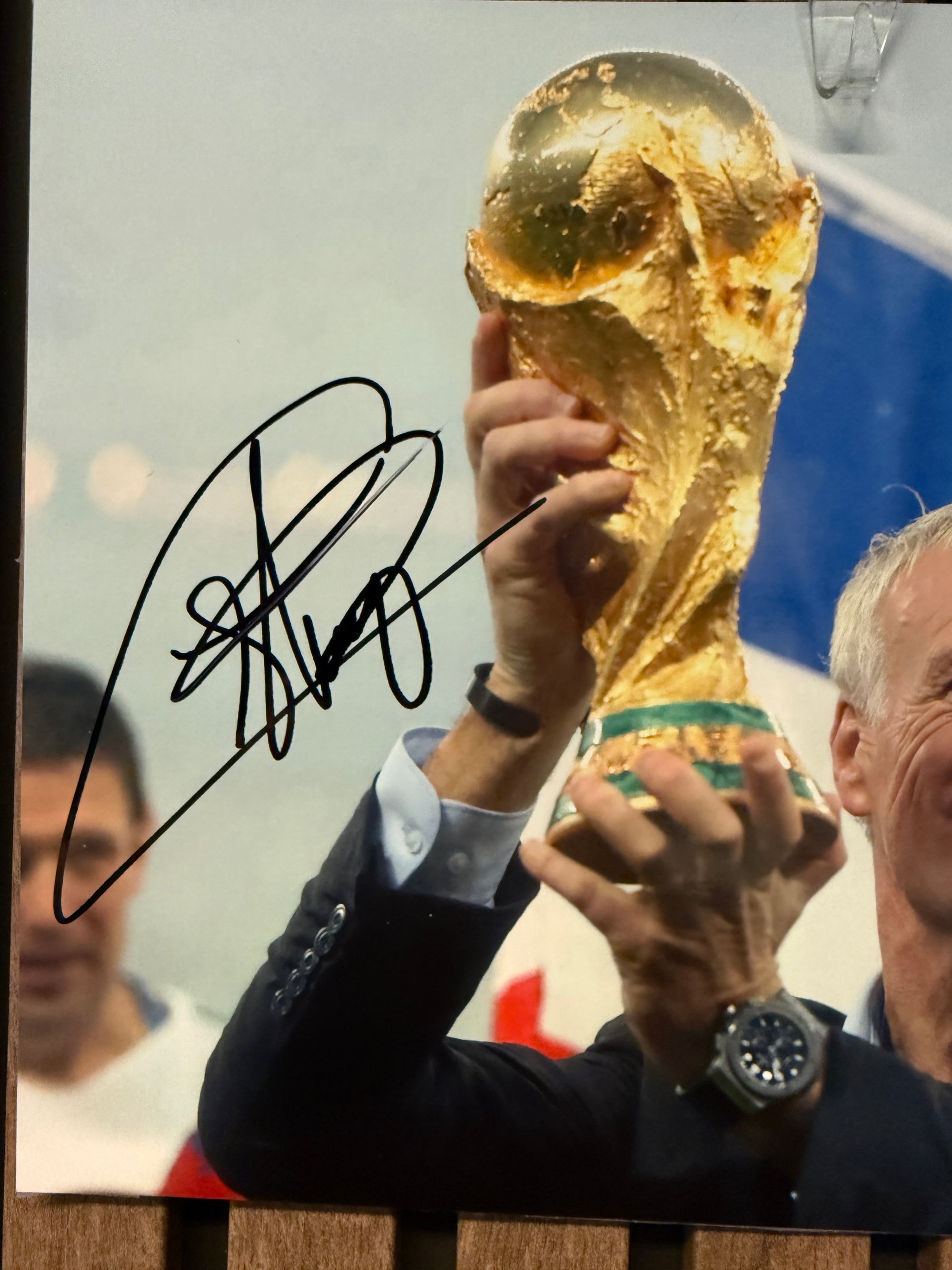DIDIER DESCHAMPS - SIGNERT BILDE MED EKTEHETSBEVIS/COA