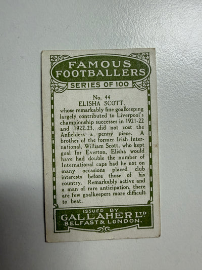 1925 - 44. ELISHA SCOTT - LIVERPOOL - VINTAGEKORT