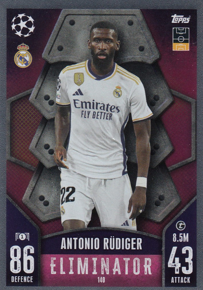 140. ANTONIO RUDIGER - REAL MADRID - ELIMINATOR