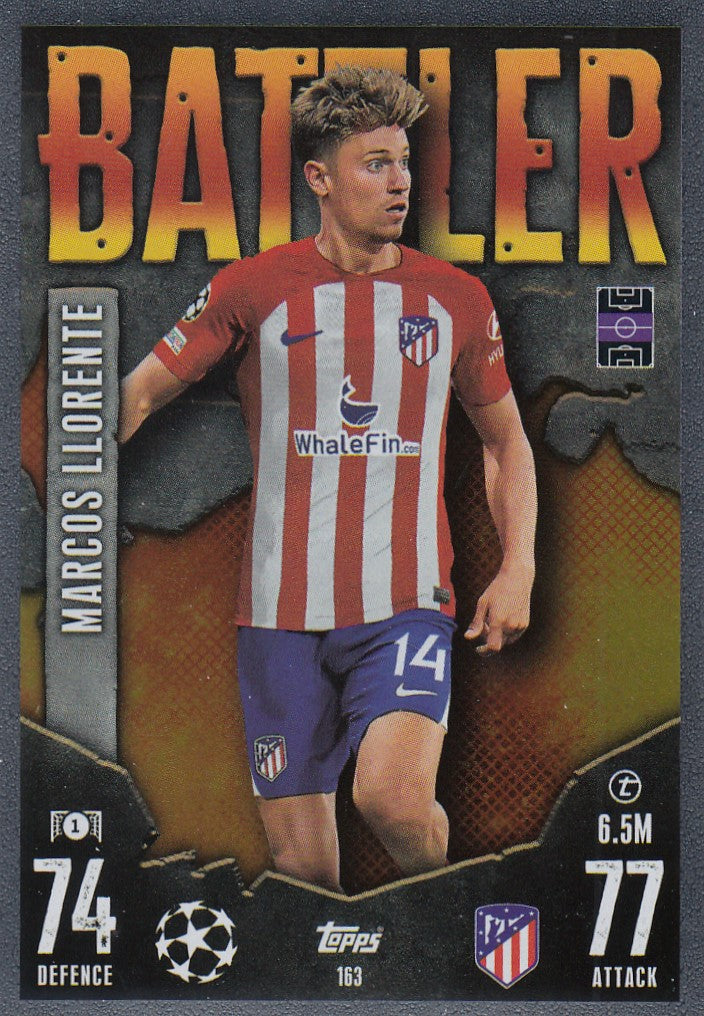 163. MARCOS LLORENTE - ATL>ÈTICO DE MADRID - BATTLER