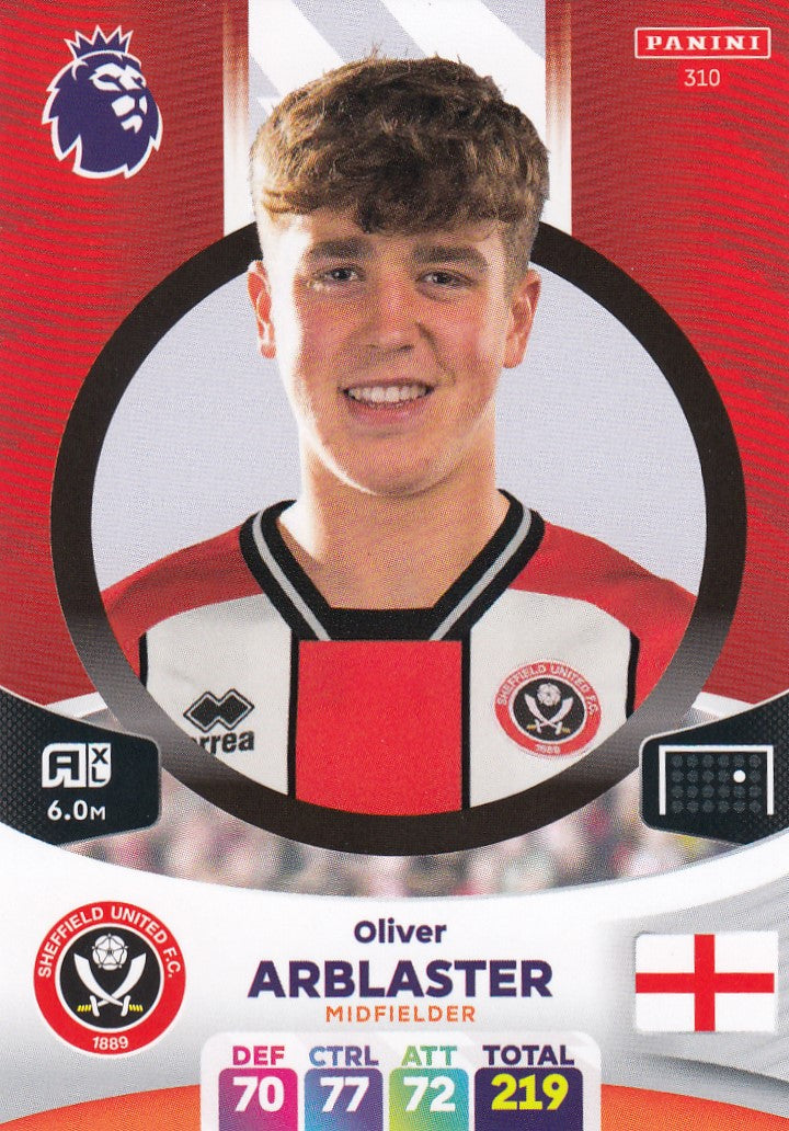 310. OLIVER ARBLASTER - SHEFFIELD UNITED