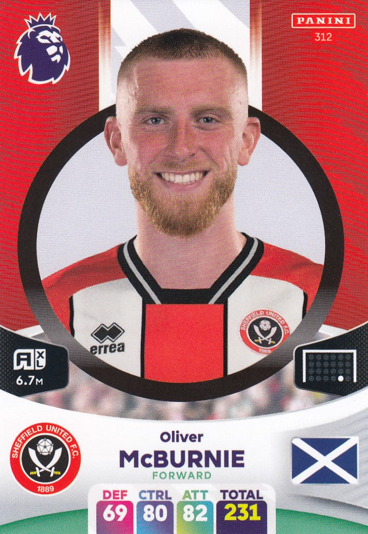 312. OLIVER McBURNIE - SHEFFIELD UNITED