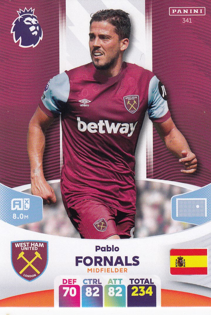 341. PABLO FORNALS - WEST HAM UNITED