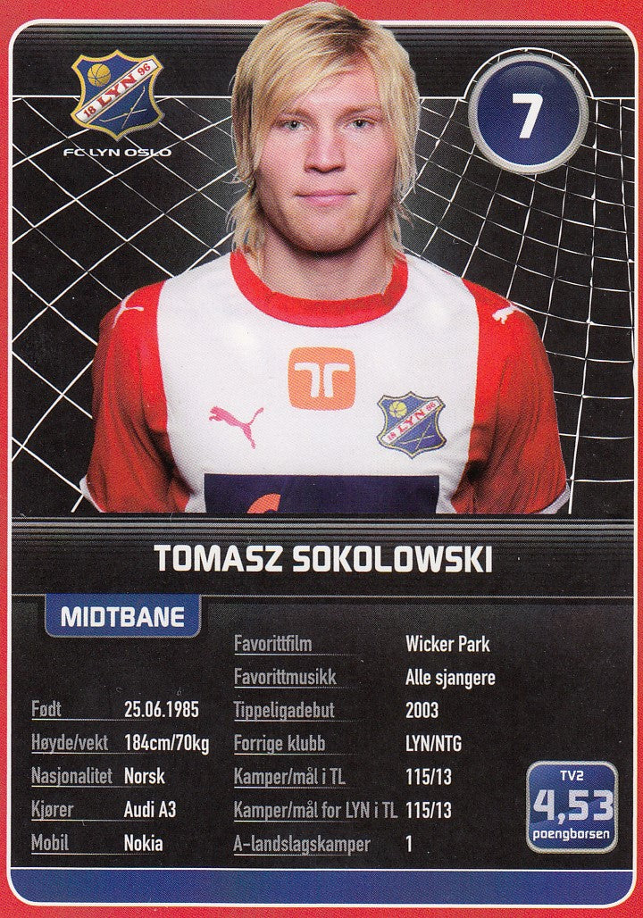 FC LYN OSLO - TOMASZ SOKOLOWSKI