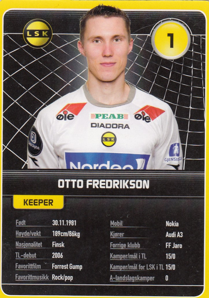 LILLESTRØM SK - OTTO FREDRIKSON