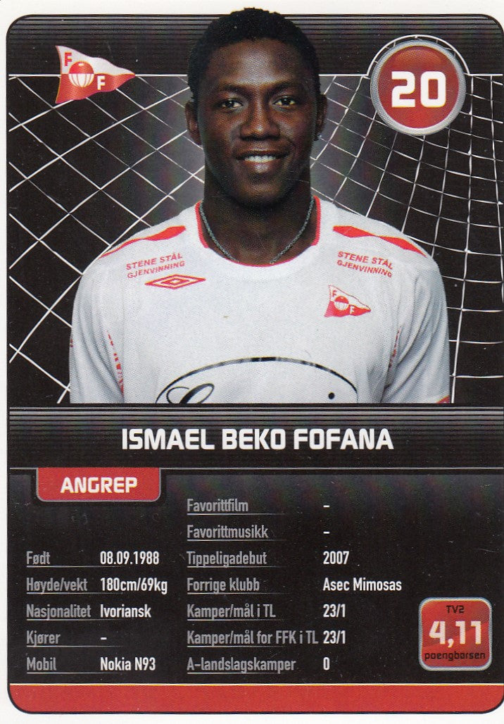 FREDRIKSTAD FK - ISMAEL BEKO FOFANA