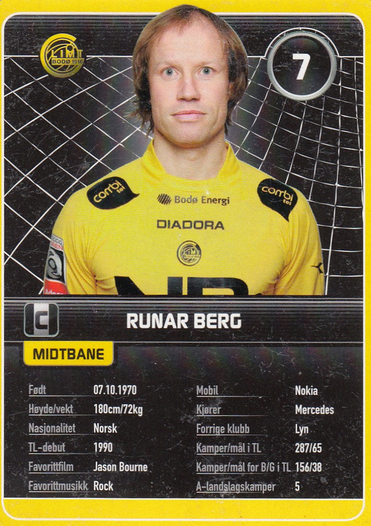 FK BODØ/GLIMT - RUNAR BERG