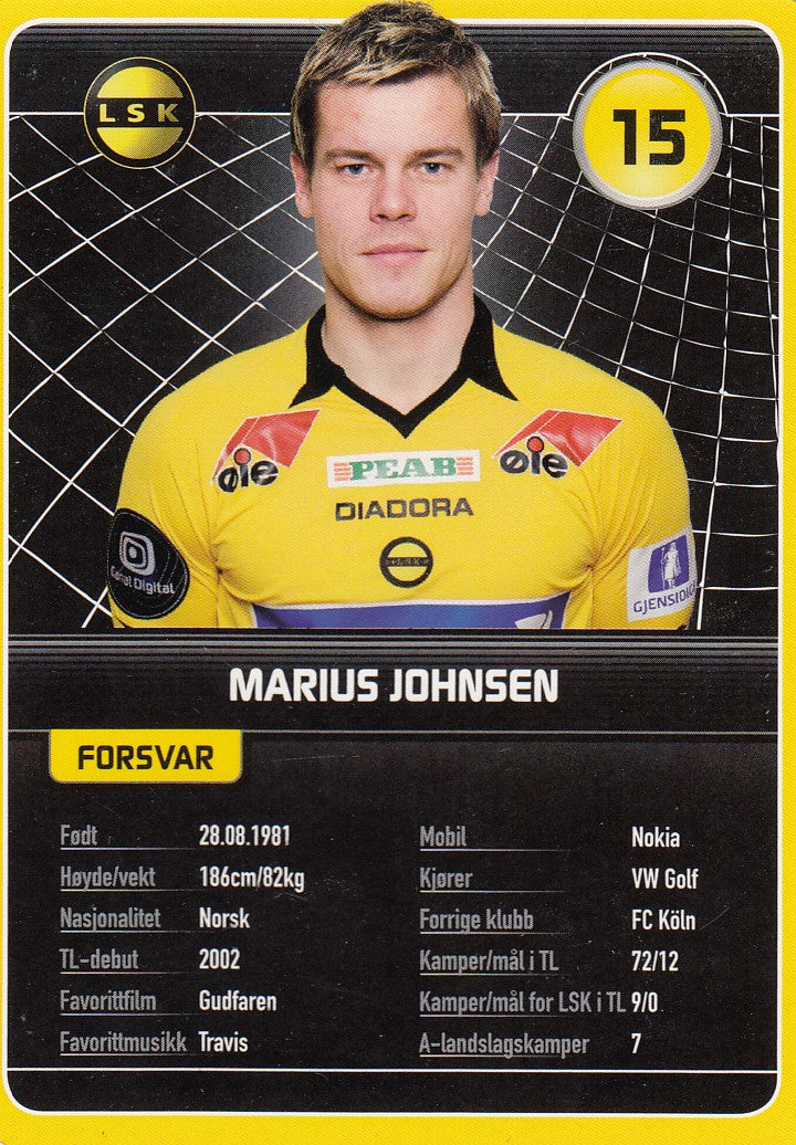 LILLESTRØM SK - MARIUS JOHNSEN