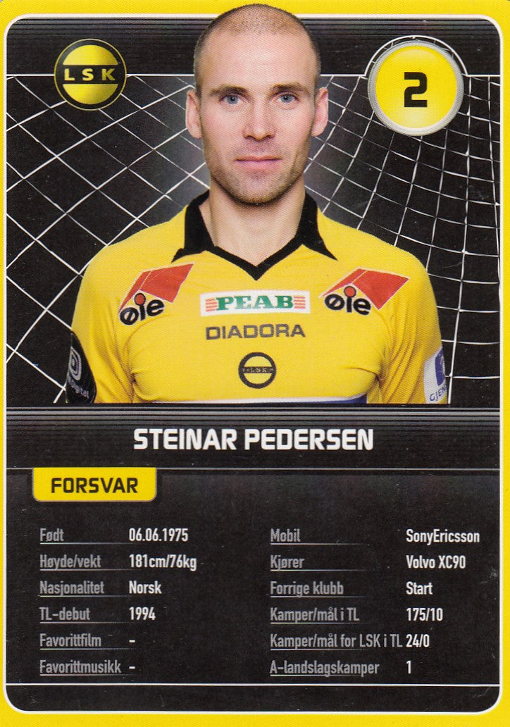 LILLESTRØM SK - STEINAR PEDERSEN