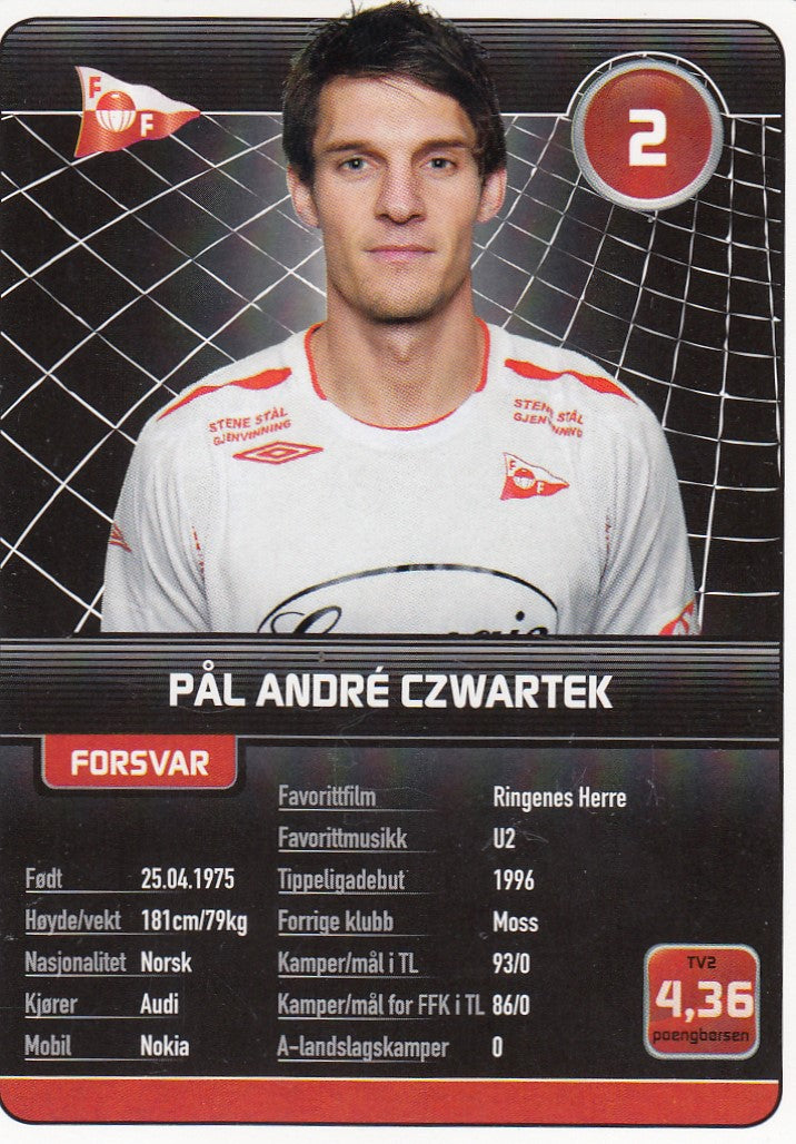 FREDRIKSTAD FK - PÅL ANDRÈ CZWARTEK