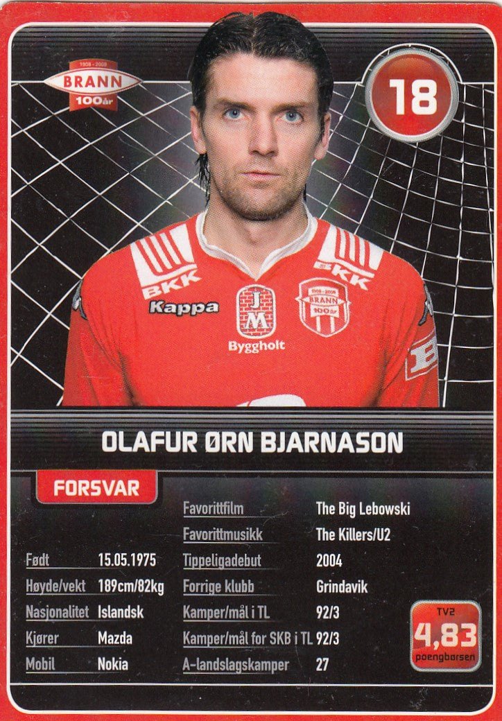 SK BRANN - OLAFUR ØRN BJARNASON