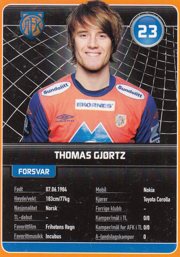 AALESUND FK - THOMAS GJØRTZ