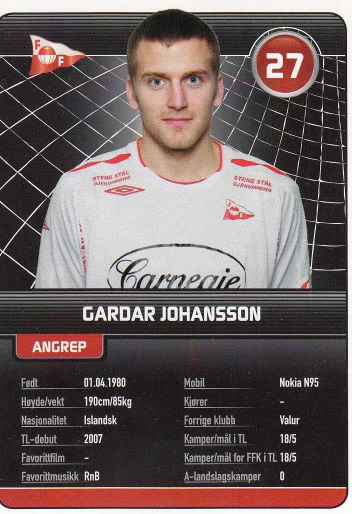 FREDRIKSTAD FK - GARDAR JOHANSSON