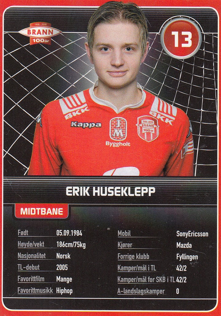 SK BRANN - ERIK HUSEKLEPP