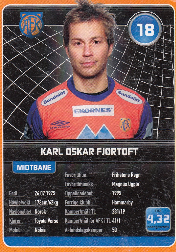 AALESUND FK - KARL OSKAR FJØRTOFT