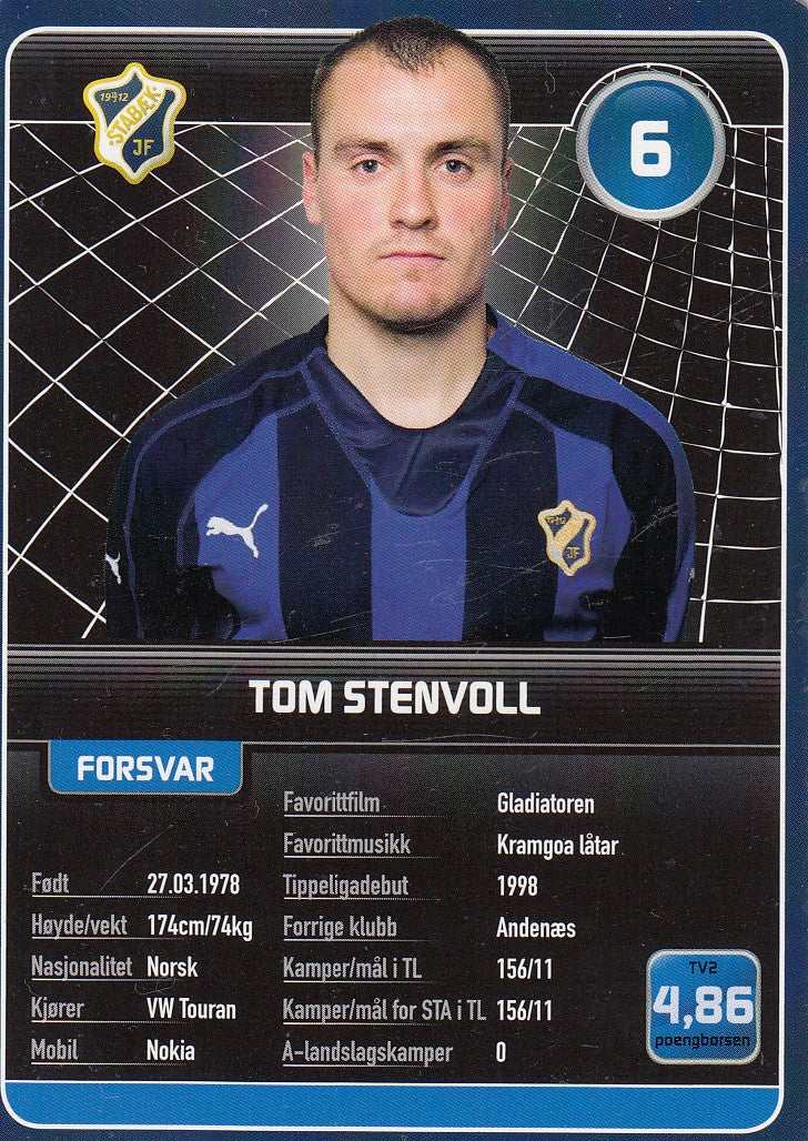 STABÆK FOTBALL - TOM STENVOLL