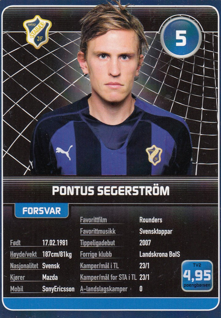 STABÆK FOTBALL - PONTUS SEGERSTRØM