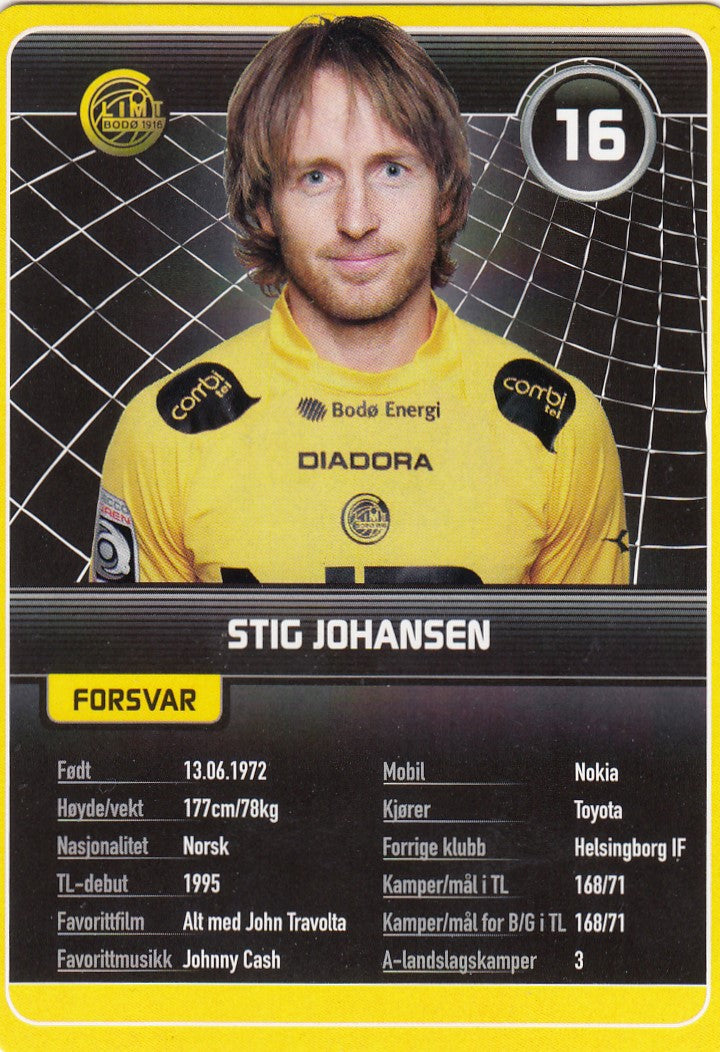 FK BODØ/GLIMT - STIG JOHANSEN