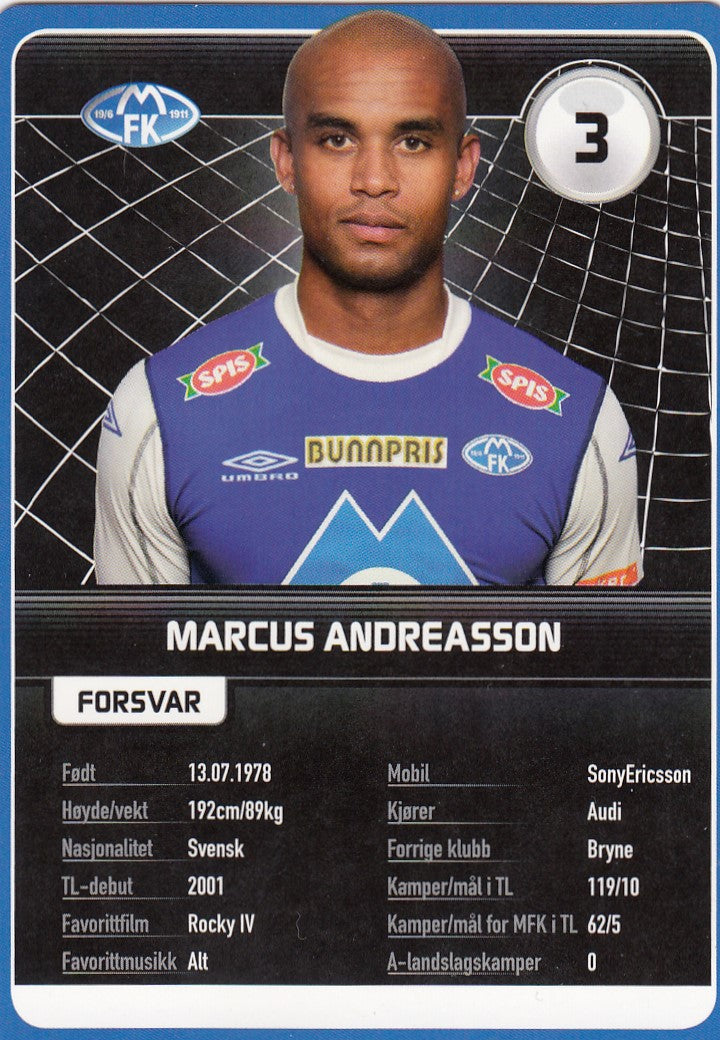 MOLDE FK - MARCUS ANDREASSON