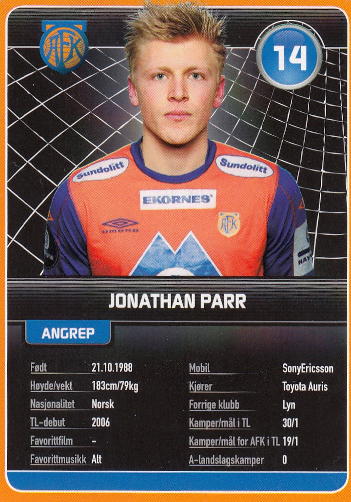 AALESUND FK - JONATHAN PARR