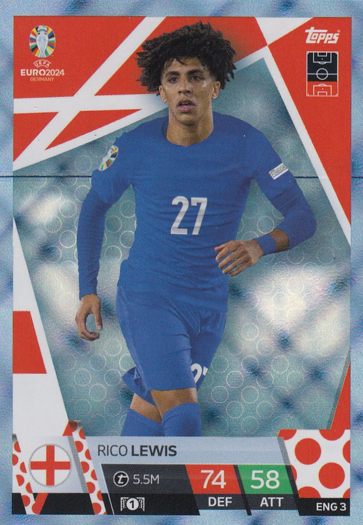 ENG.03 - RICO LEWIS - ENGLAND - BLUE CRYSTAL HOLOGRAPH