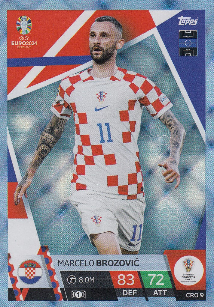 CRO.09 - MARCELO BROZOVIC - CROATIA - BLUE CRYSTAL HOLOGRAPH