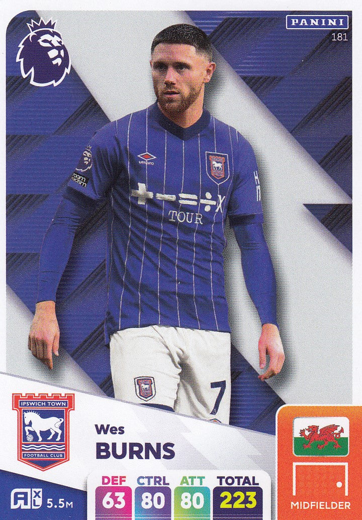 181. WES BURNS - IPSWICH TOWN
