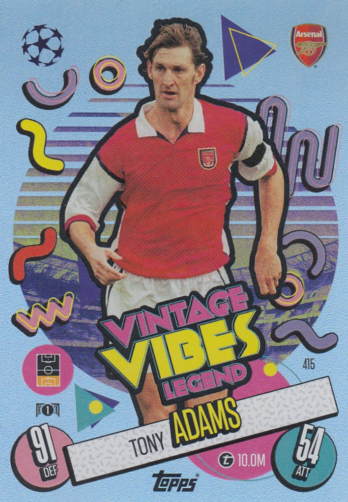 415. TONY ADAMS - ARSENAL - VINTAGE VIBES LEGEND