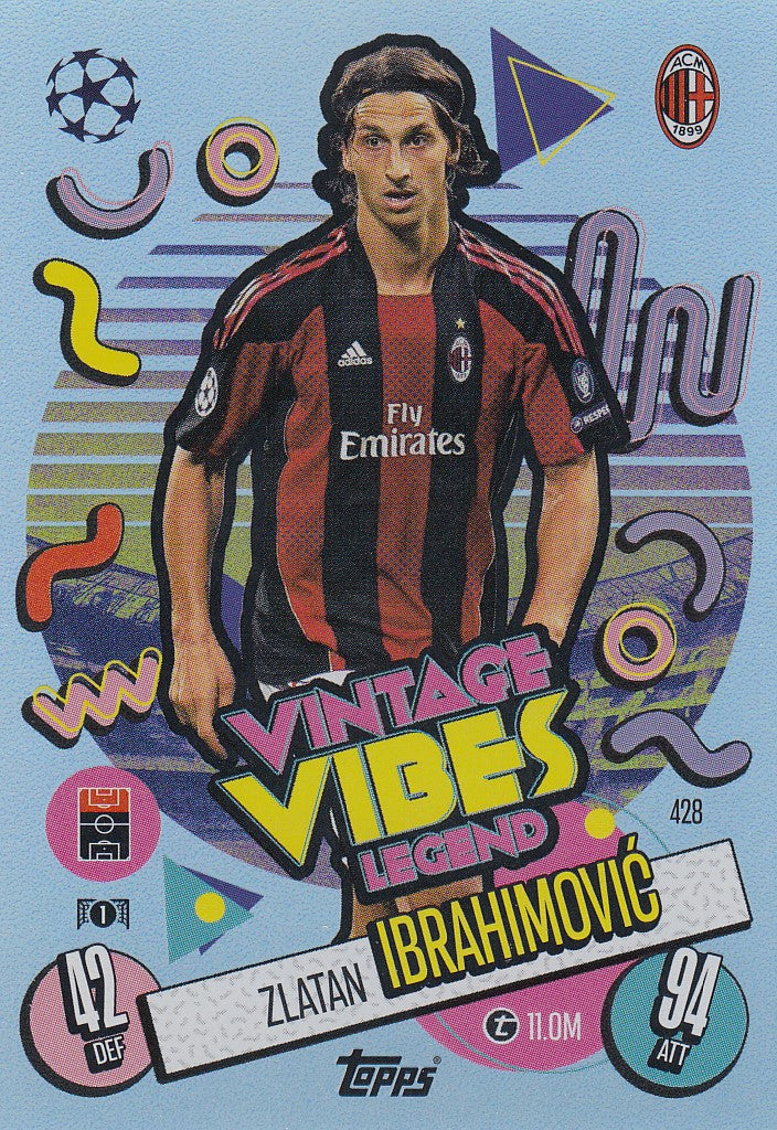 428. ZLATAN IBRAHIMOVIC - AC MILAN - VINTAGE VIBES LEGEND