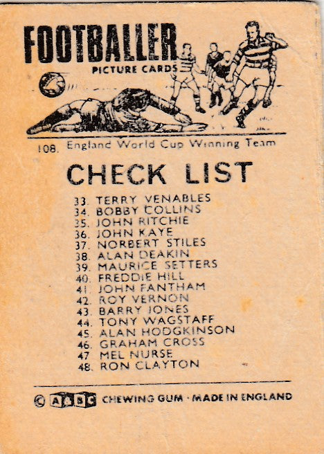 108. CHECKLIST - 033-048 (UKRYSSET)