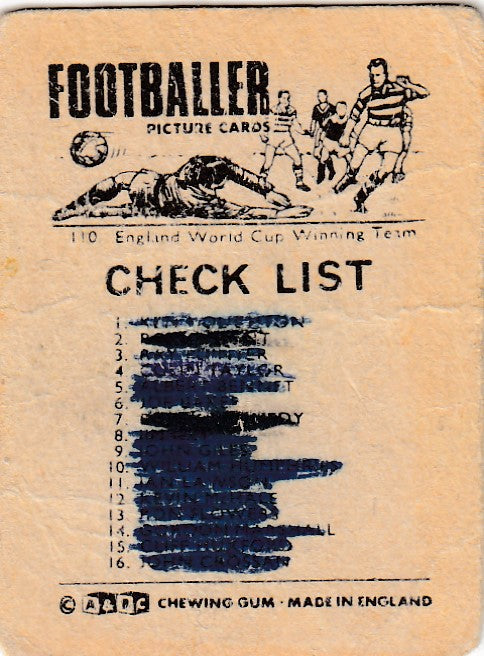 110. CHECKLIST - 001-016 (KRYSSET)