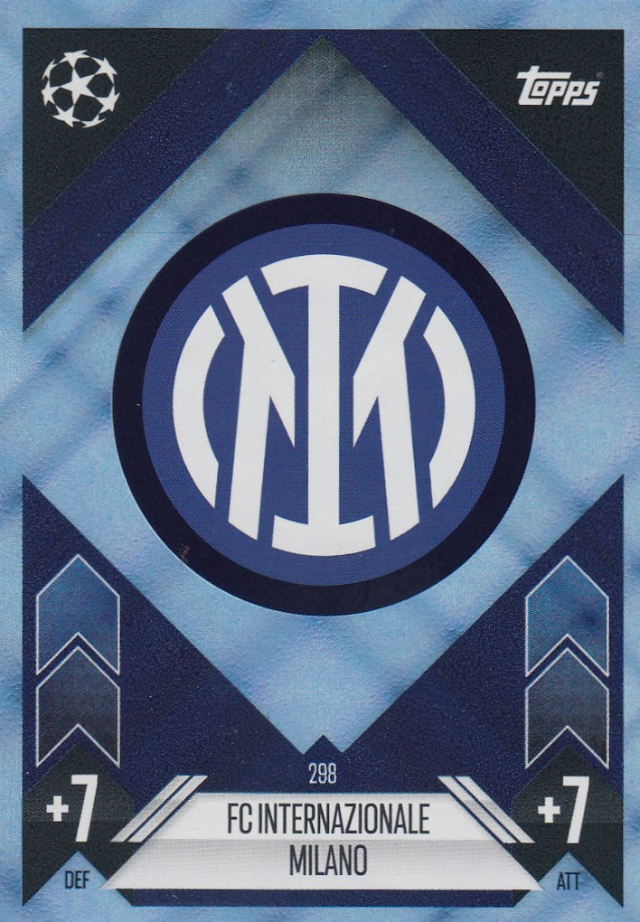 298. FC INTERNAZIONALE MILANO - CLUB BADGE - BLUE CRYSTAL