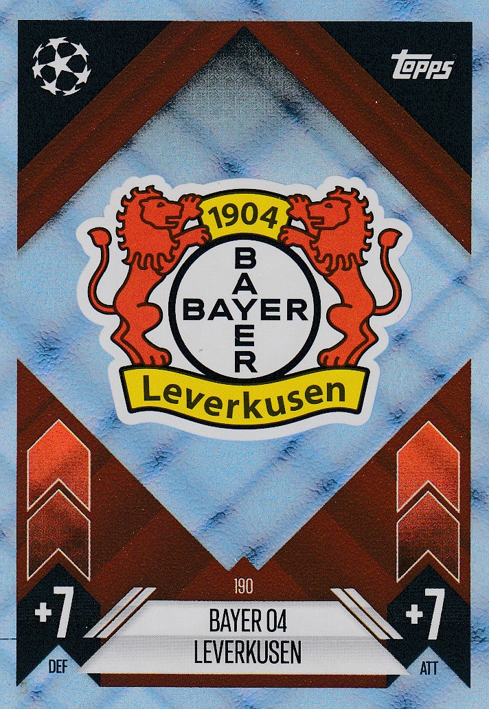 190. BAYER 04 LEVERKUSEN - CLUB BADGE - BLUE CRYSTAL