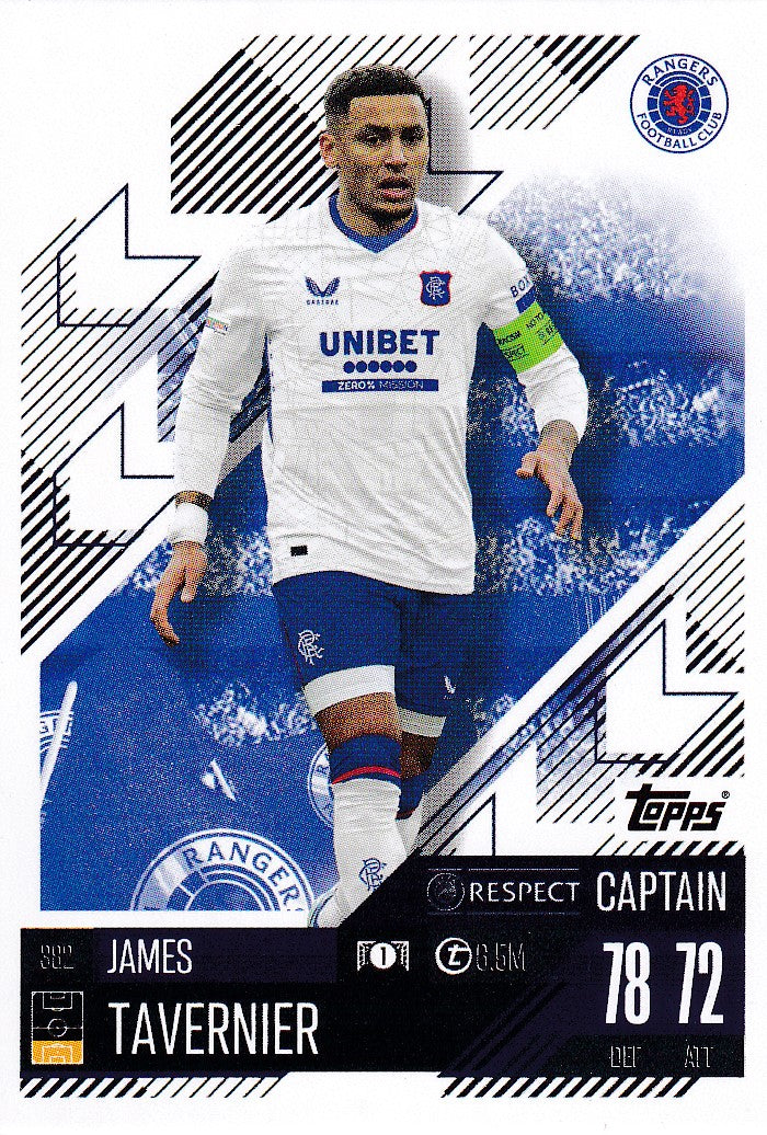 382. JAMES TAVERNIER - RANGERS - CAPTAIN