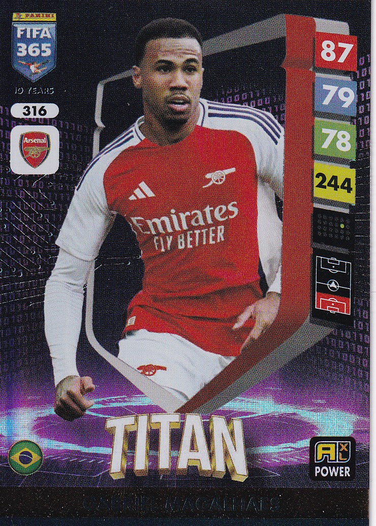 316. GABRIEL MAGALHAES - ARSENAL - TITAN