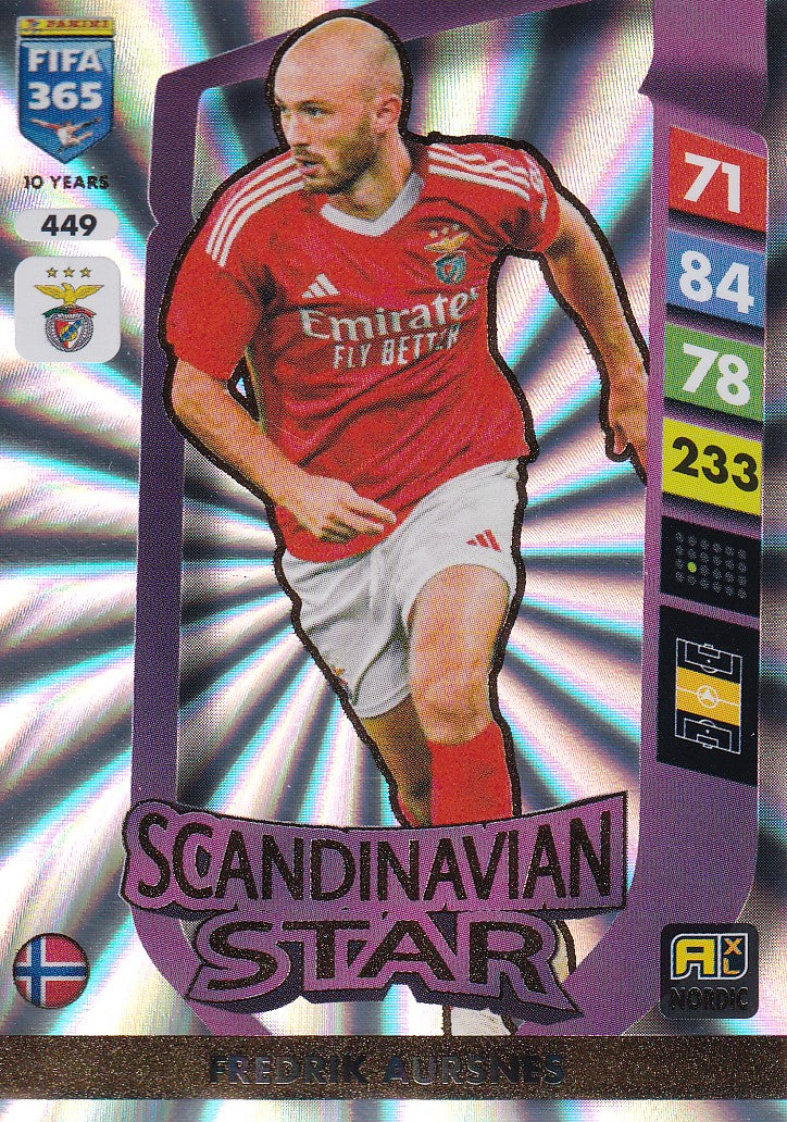 449. FREDRIK AURSNES - BENFICA - SCANDINAVIAN STAR