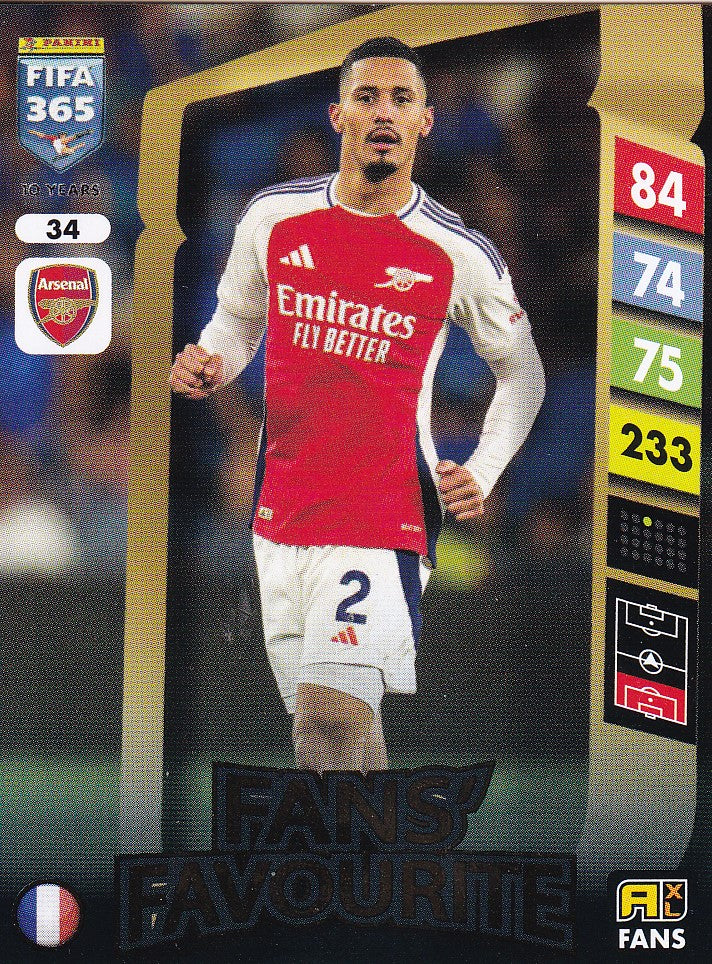 034. WILLIAM SALIBA - ARSENAL - FANS FAVOURITE