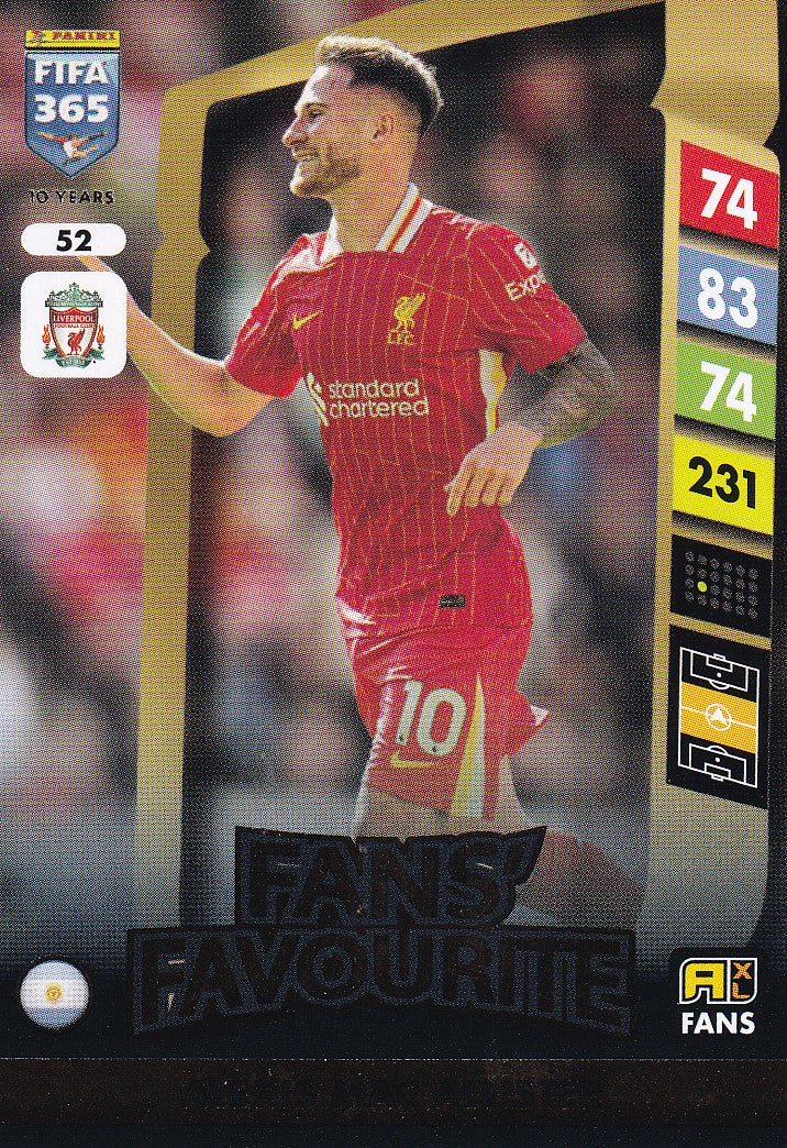 052. ALEXIS MAC ALLISTER - LIVERPOOL - FANS FAVOURITE