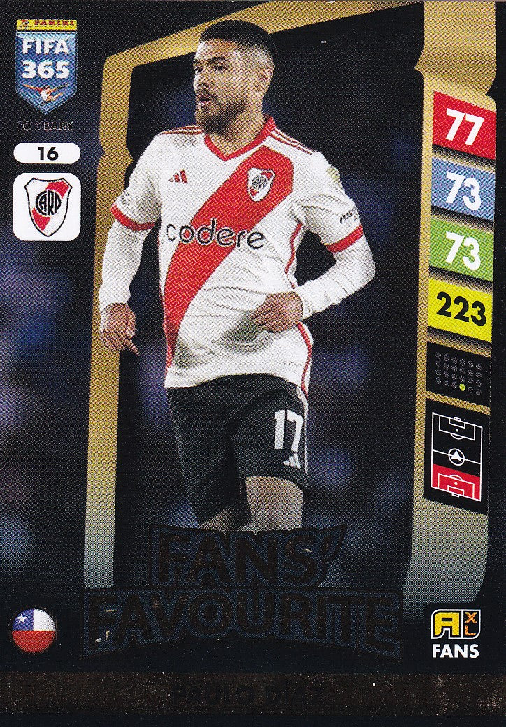 016. PAULO DIAZ - RIVER PLATE - FANS FAVOURITE