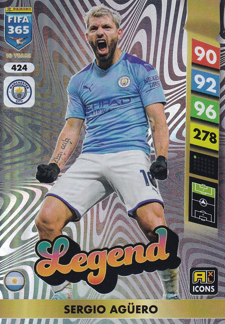 424. SERGIO AGUERO - MANCHESTER CITY - LEGEND