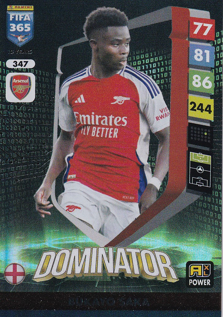 347. BUKAYO SAKA - ARSENAL - DOMINATOR