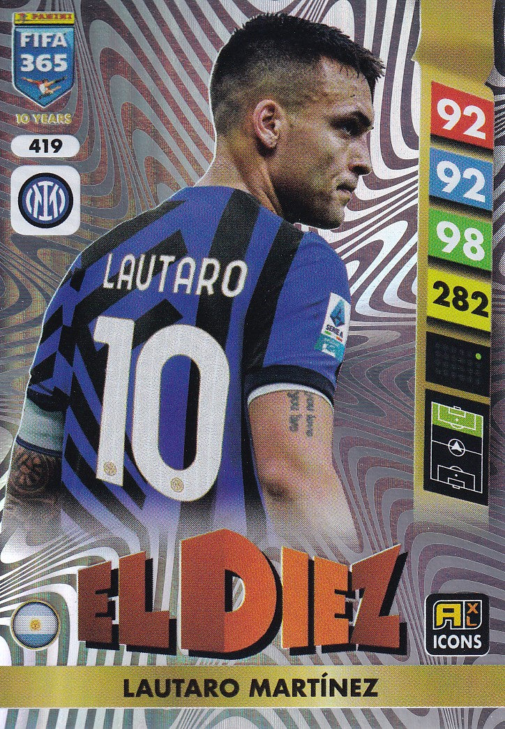 419. LAUTARO MARTINEZ - INTER - EL DIEZ