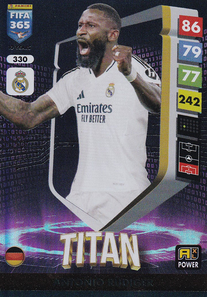 330. ANTONIO RUDIGER - REAL MADRID - TITAN