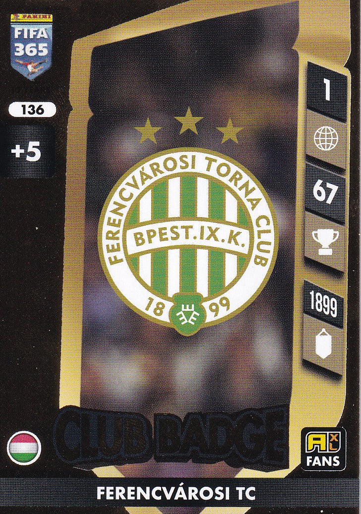136. FERENCVAROSI TC - CLUB BADGE