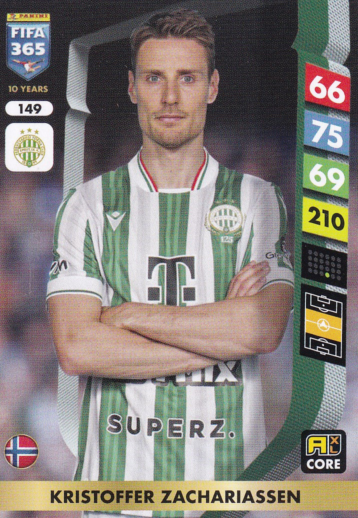 149. KRISTOFFER ZACHARIASSEN - FERENCVAROSI TC