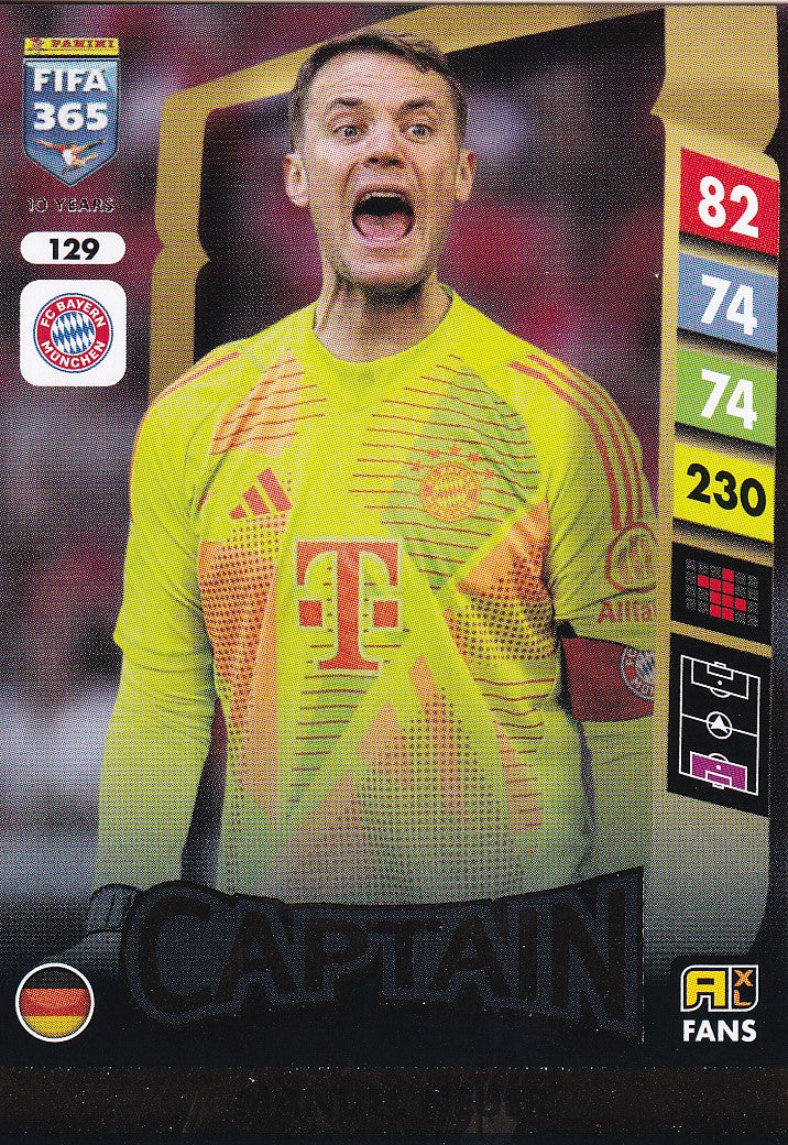 129. MANUEL NEUER - BAYER MUNCHEN - CAPTAIN